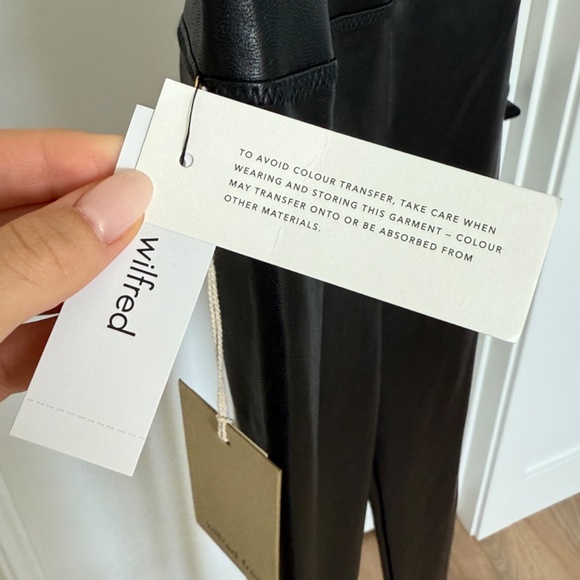 Aritzia Wilfred Free Daria Faux Leather Leggings - BNWT - Picture 8 of 13